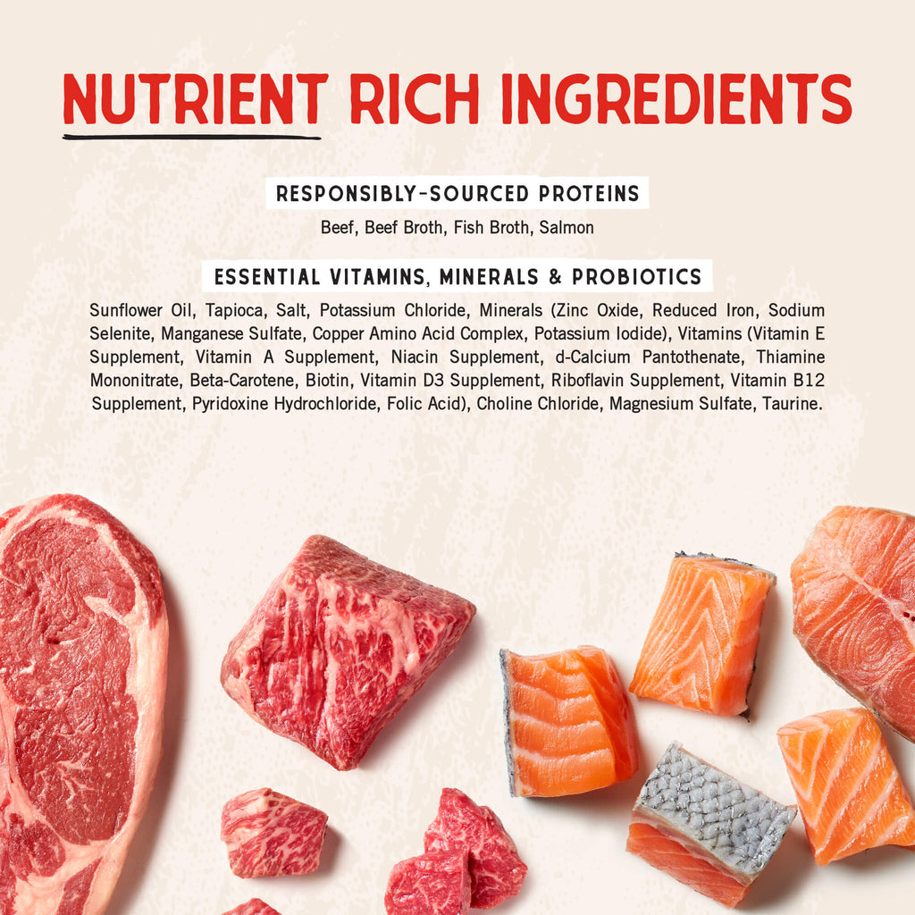 Stella's Shredrs Beef & Salmon Recipe in Broth
