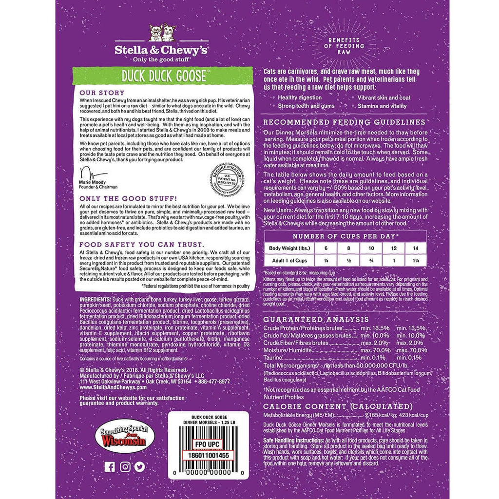 Duck Duck Goose Frozen Raw Dinner Morsels