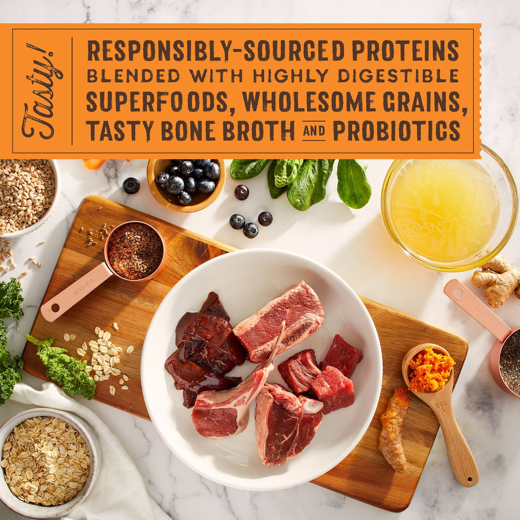 SuperBlends Raw Coated Beef, Beef Liver & Lamb Recipe + Superfoods