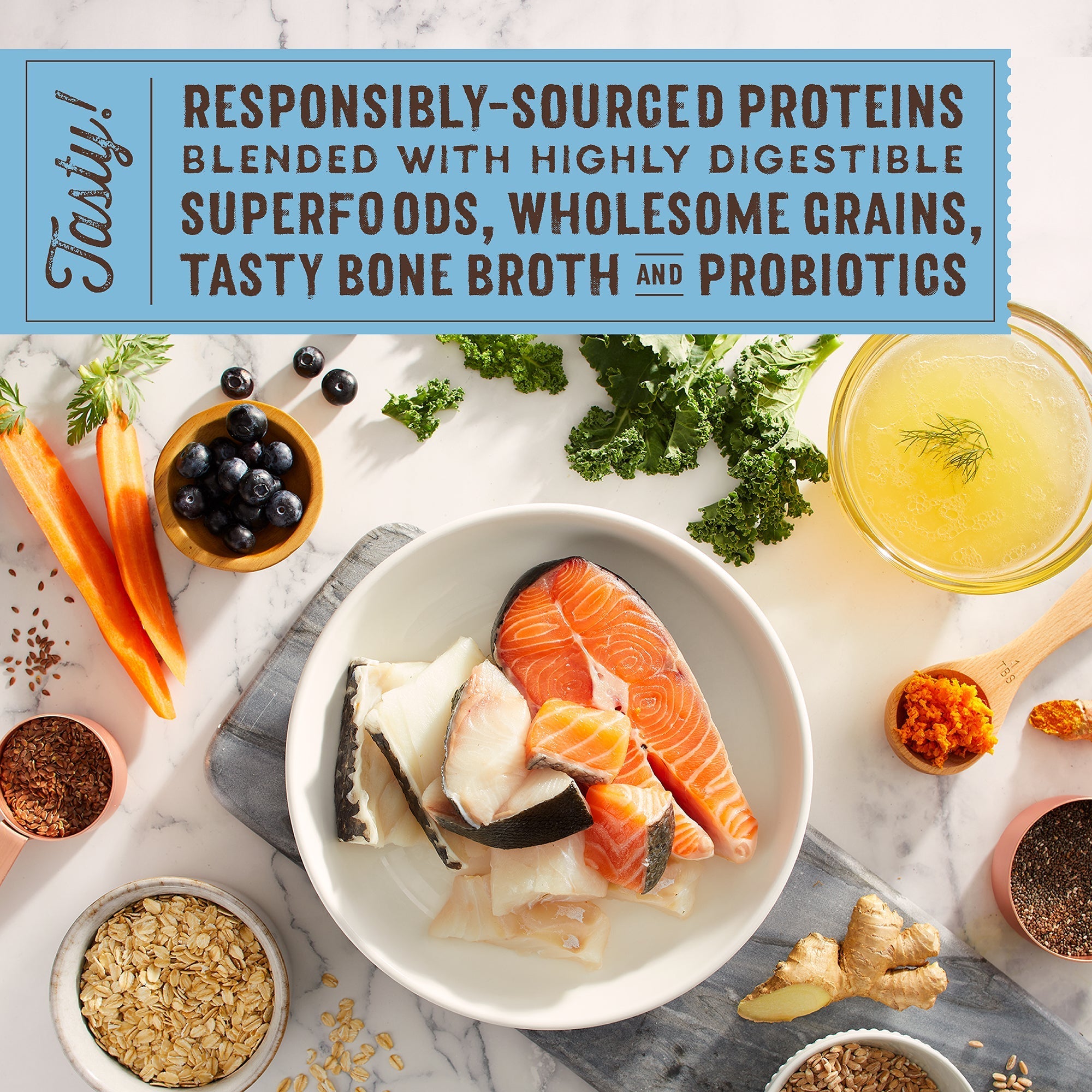 SuperBlends Raw Coated Whitefish & Salmon Recipe + Superfoods