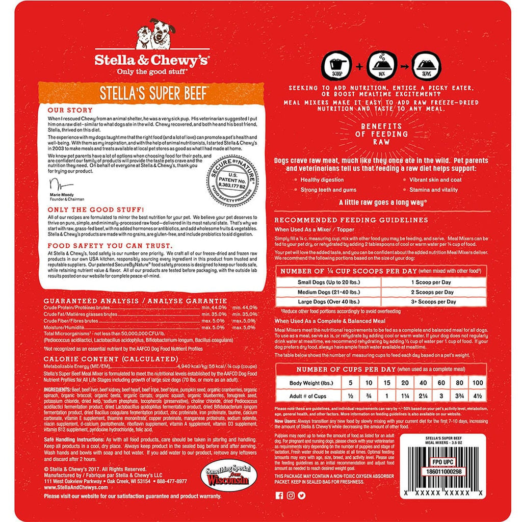 Stella's Super Beef, Chewy's Chicken & Tantalizing Turkey Meal Mixers Variety Pack