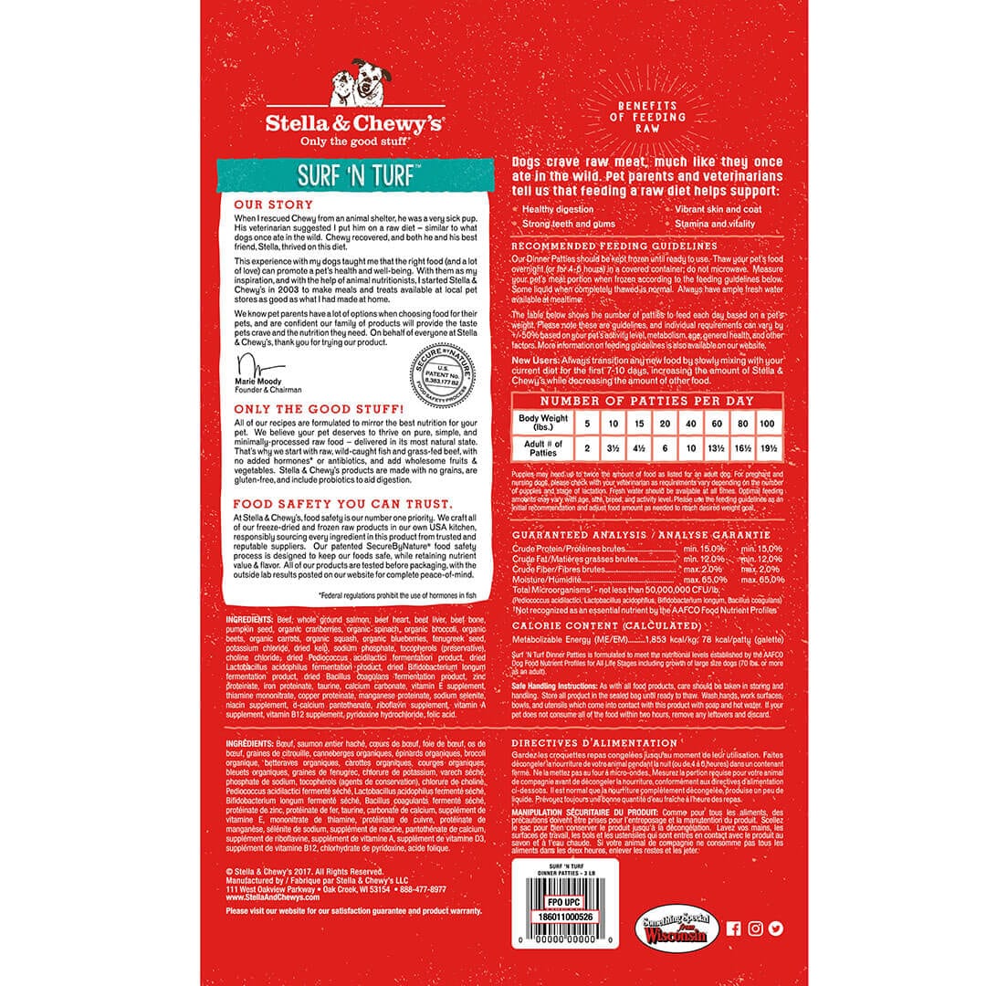 Surf ‘N Turf Frozen Raw Dinner Patties