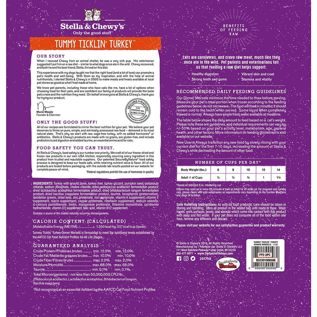 Tummy Ticklin’ Turkey Frozen Raw Dinner Morsels