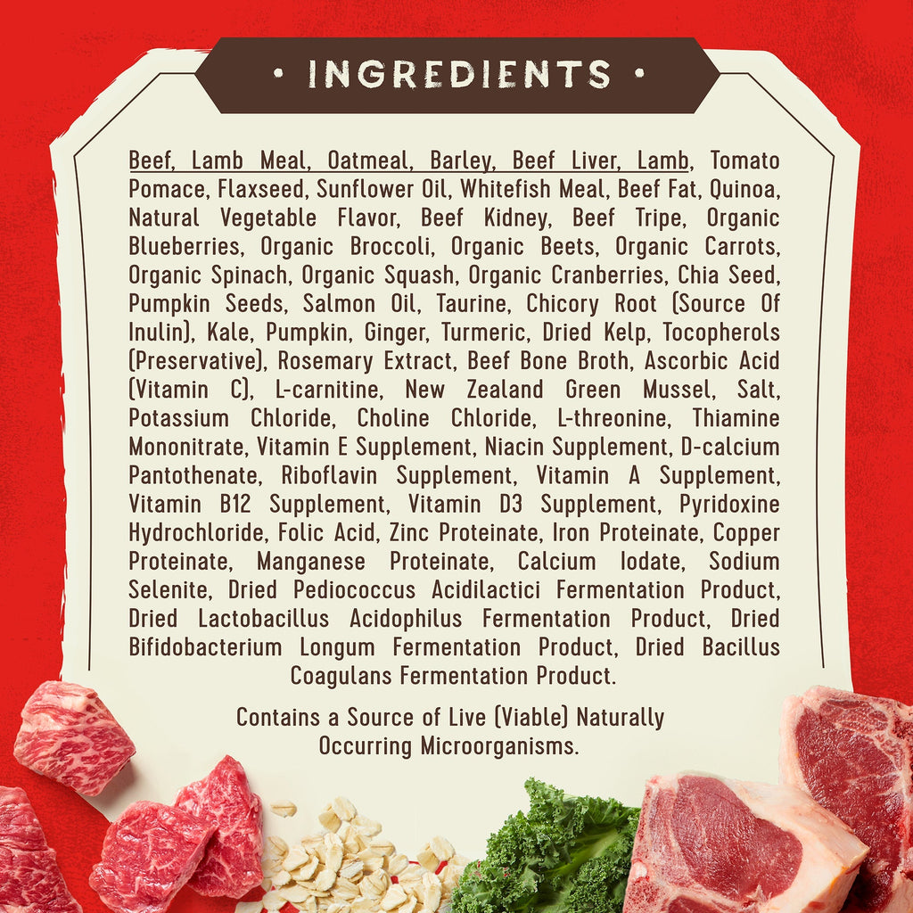 SuperBlends Raw Coated Beef, Beef Liver & Lamb Recipe + Superfoods