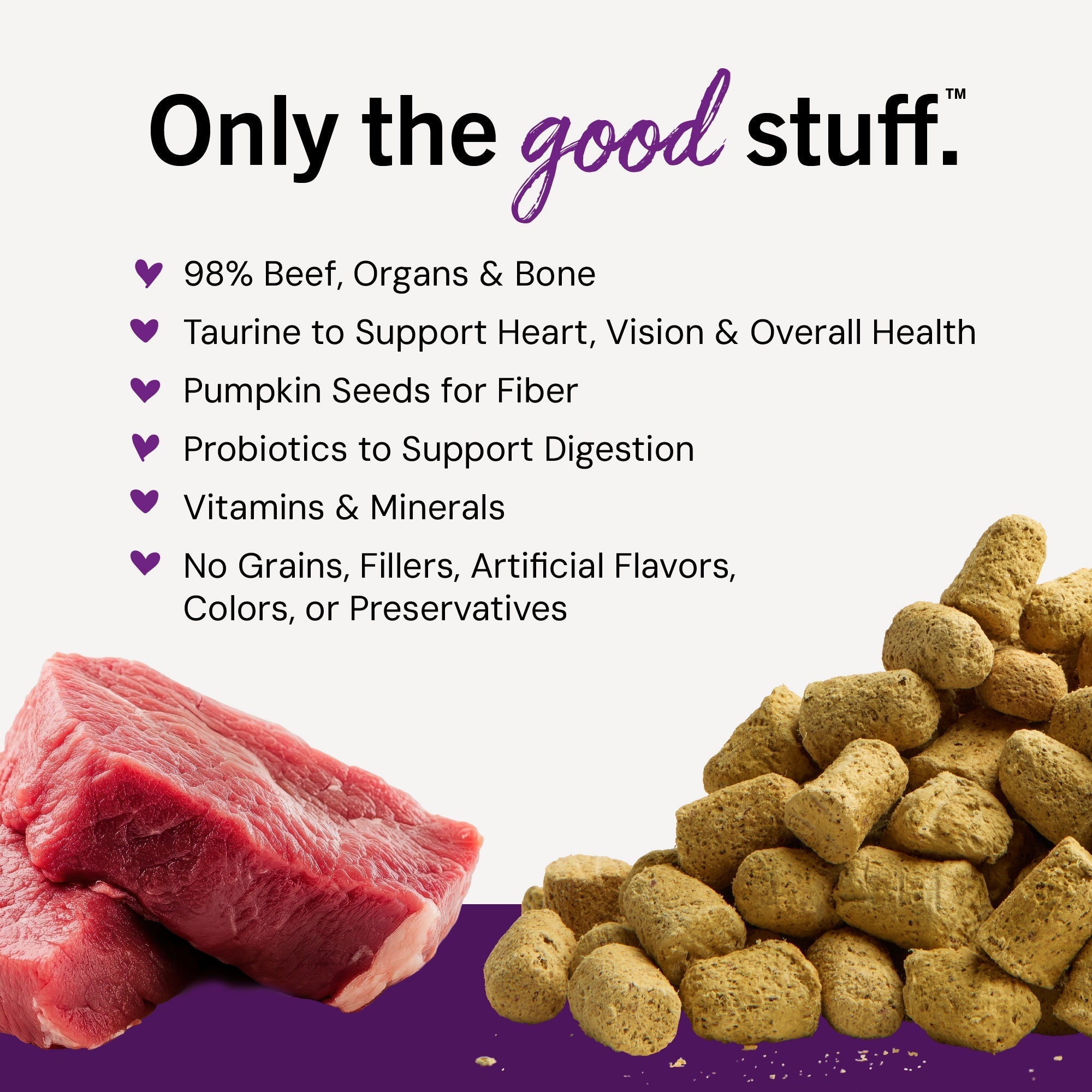 Bountiful Beef Freeze-Dried Raw Dinner Morsels