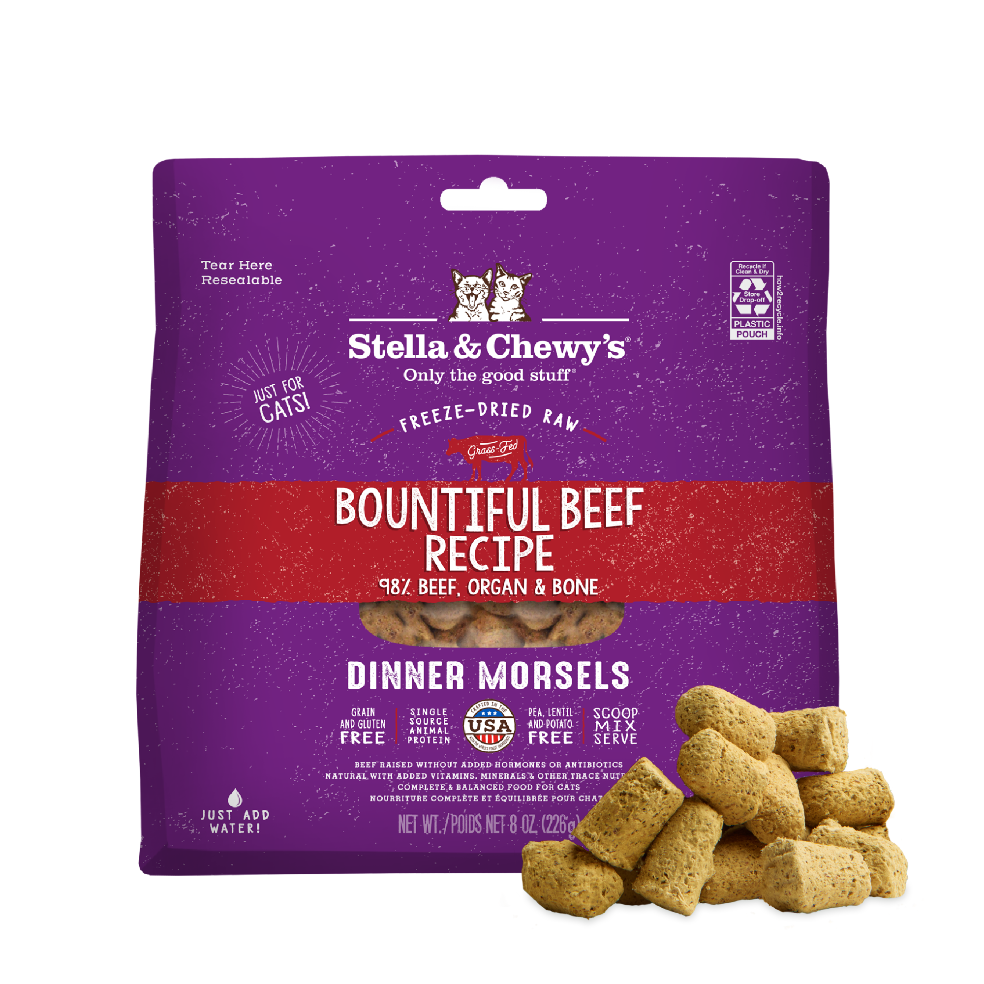 Bountiful Beef Freeze-Dried Raw Dinner Morsels