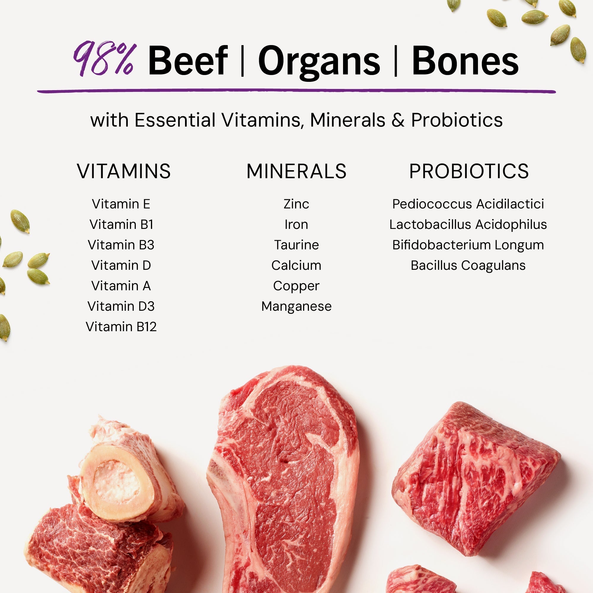 Bountiful Beef Freeze-Dried Raw Dinner Morsels
