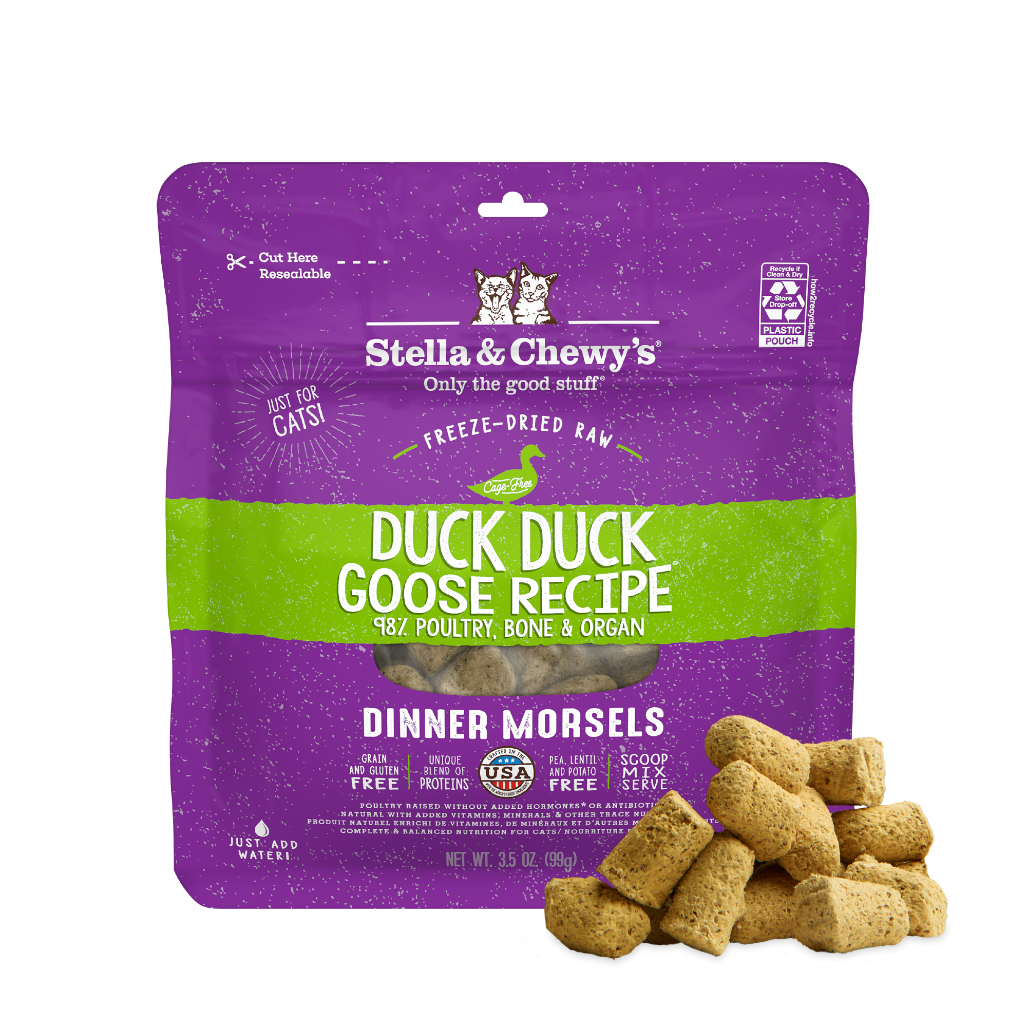 Duck Duck Goose Freeze-Dried Raw Dinner Morsels