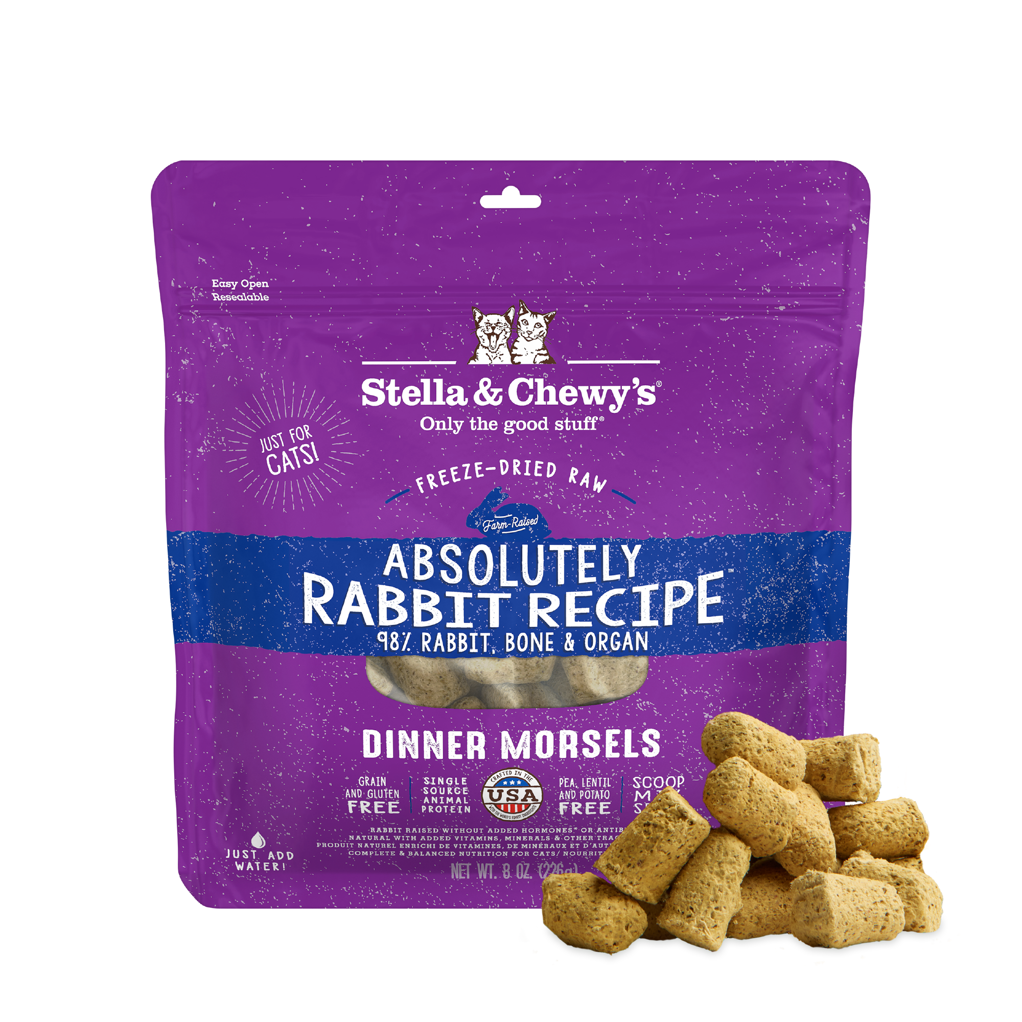 Absolutely Rabbit Freeze-Dried Raw Dinner Morsels