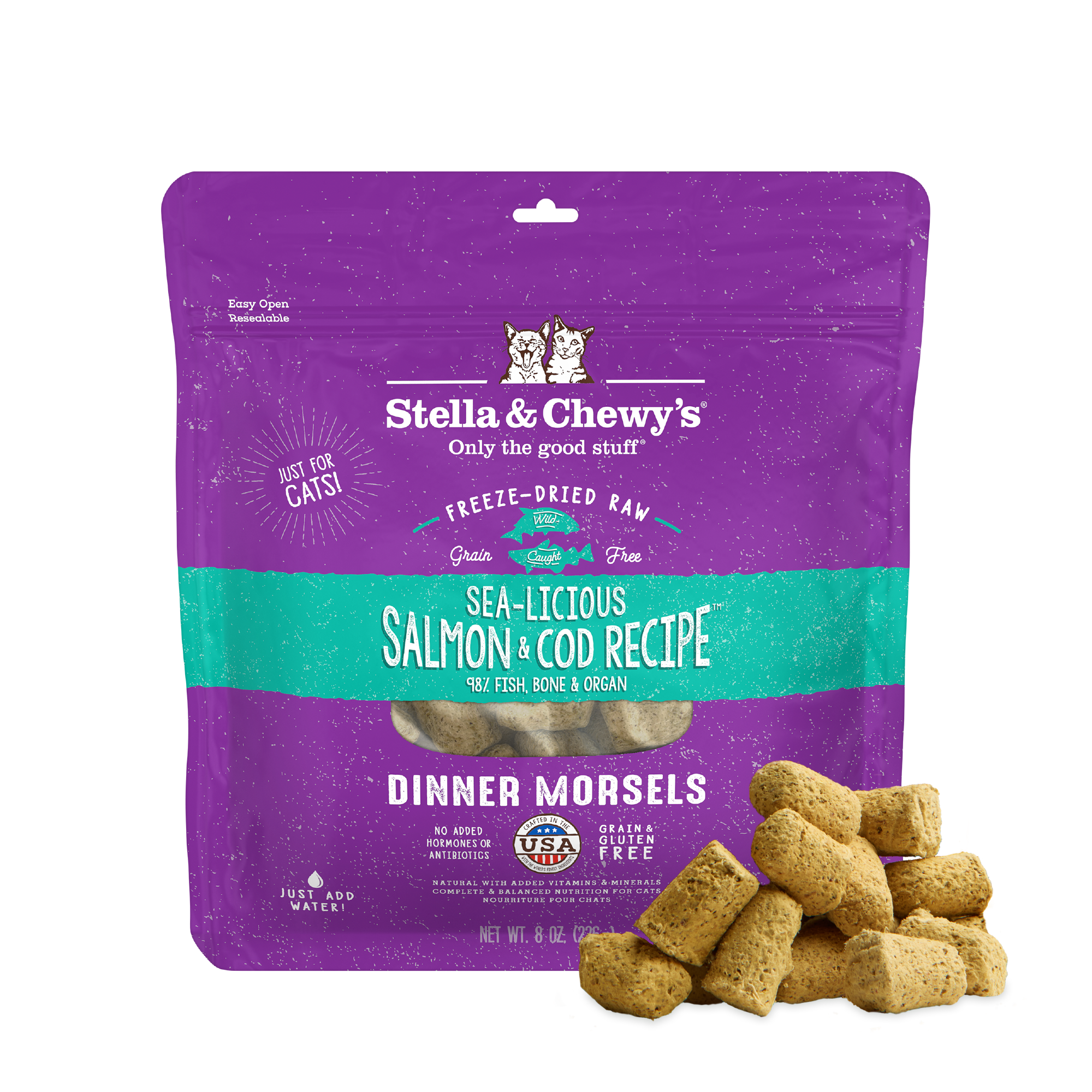 Sea-Licious Salmon & Cod Freeze-Dried Raw Dinner Morsels