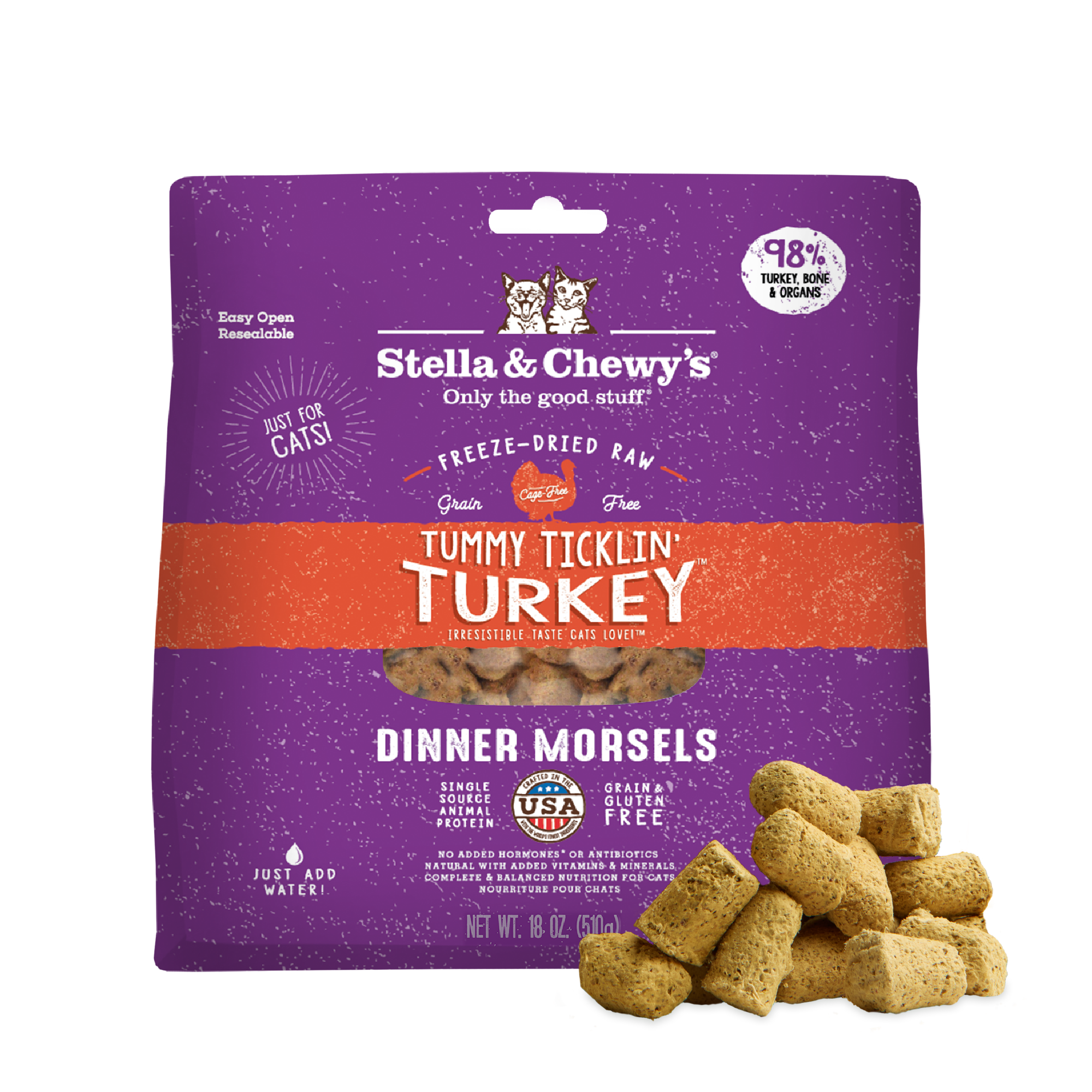 Tummy Ticklin’ Turkey Freeze-Dried Raw Dinner Morsels