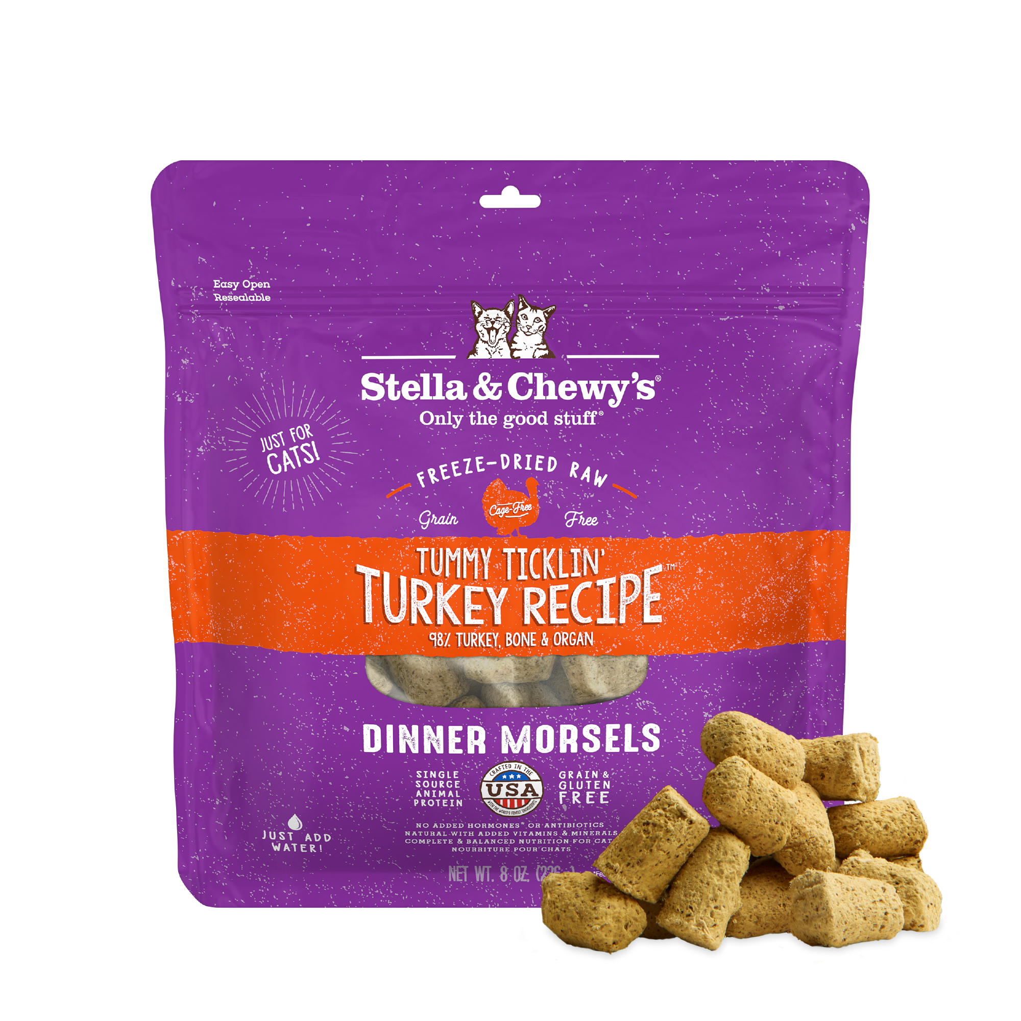 Tummy Ticklin’ Turkey Freeze-Dried Raw Dinner Morsels