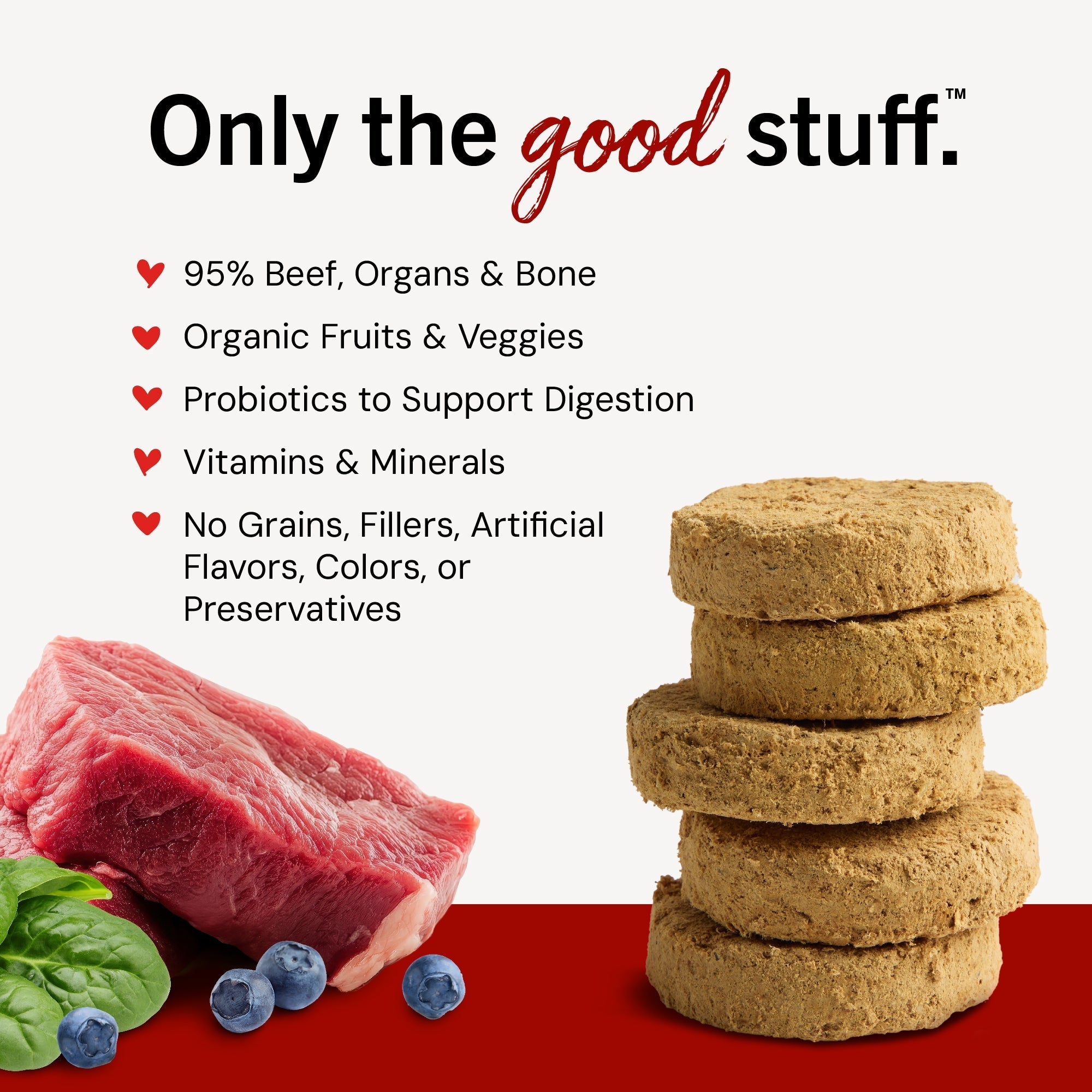 Stella’s Super Beef Freeze-Dried Raw Dinner Patties