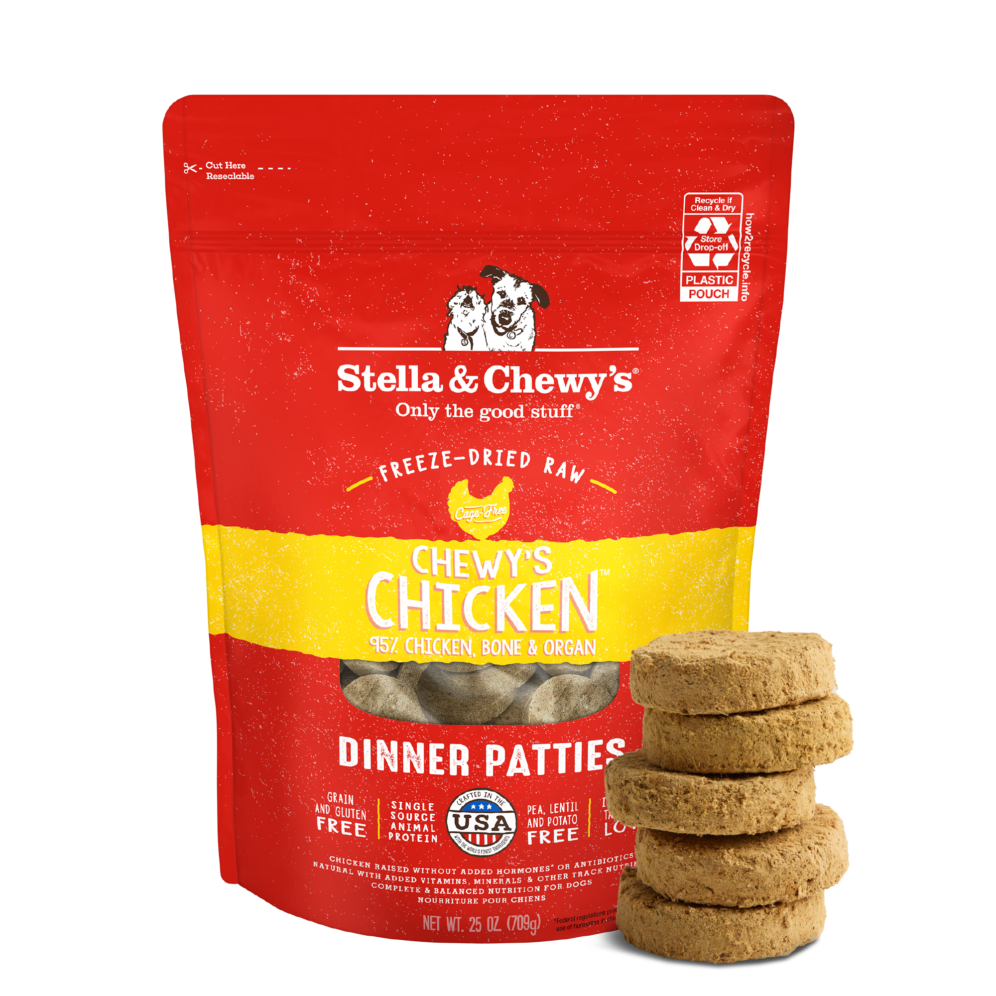 Chewy’s Chicken Freeze-Dried Raw Dinner Patties