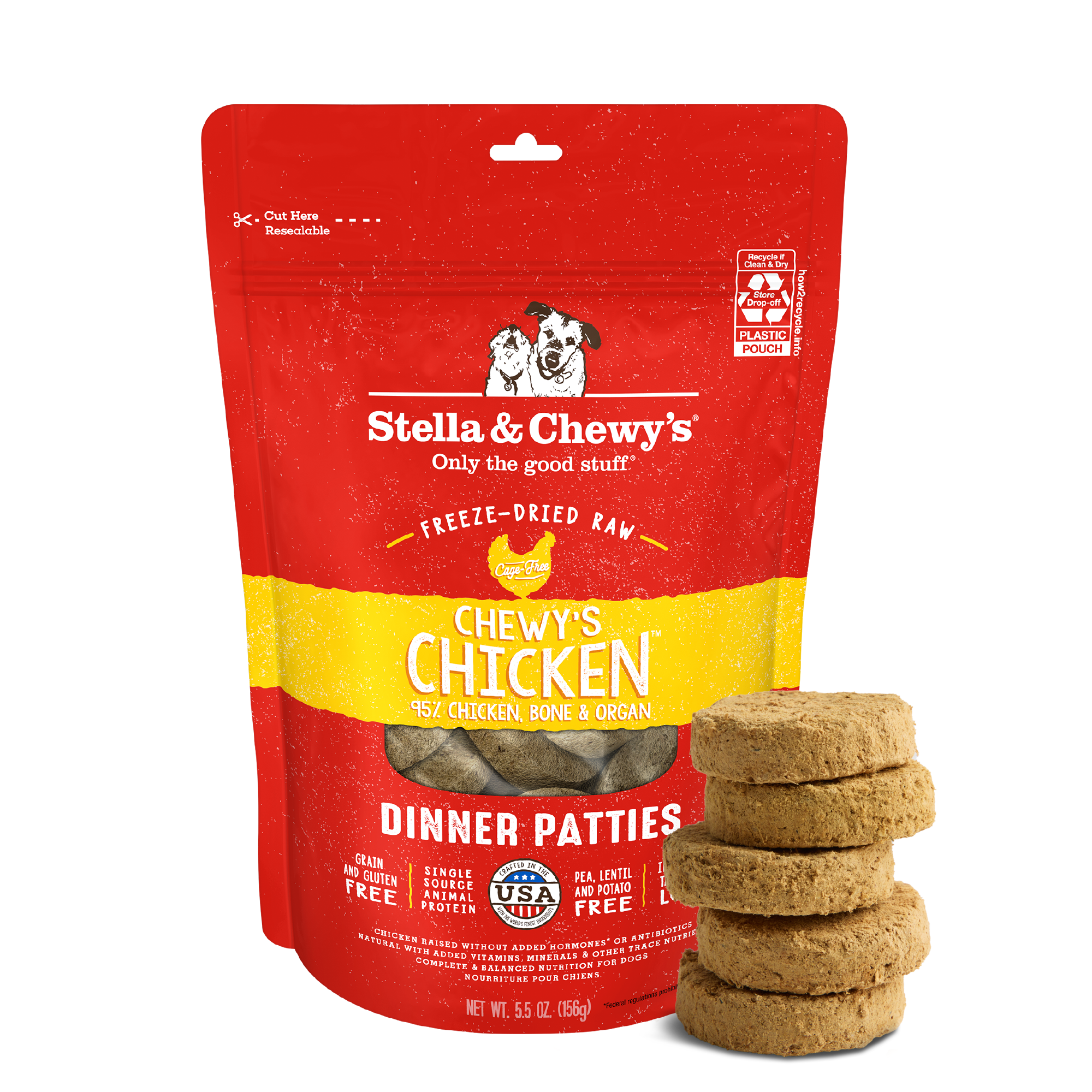 Chewy’s Chicken Freeze-Dried Raw Dinner Patties