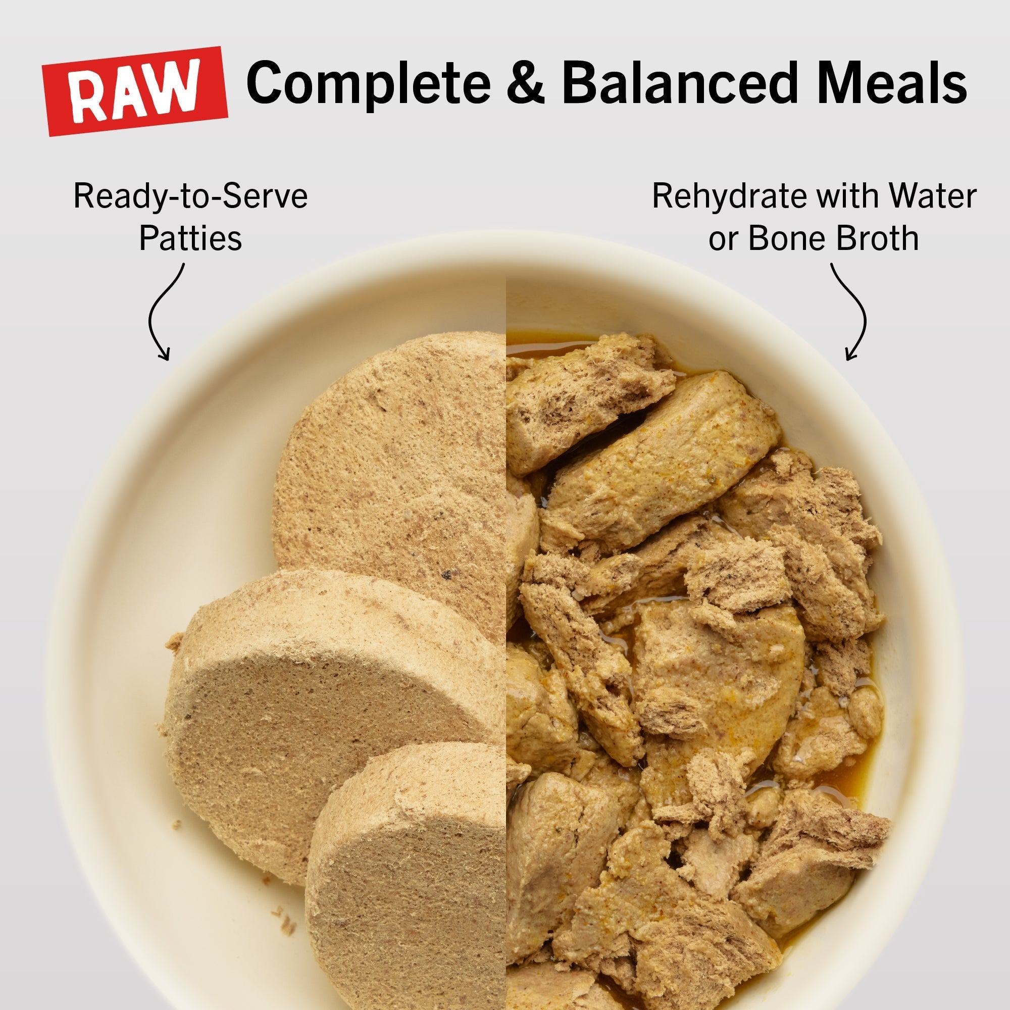 Absolutely Rabbit Freeze-Dried Raw Dinner Patties