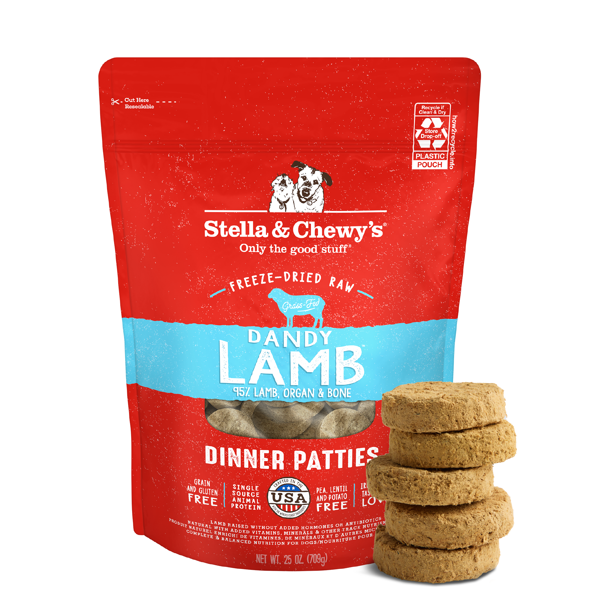 Dandy Lamb Freeze-Dried Raw Dinner Patties