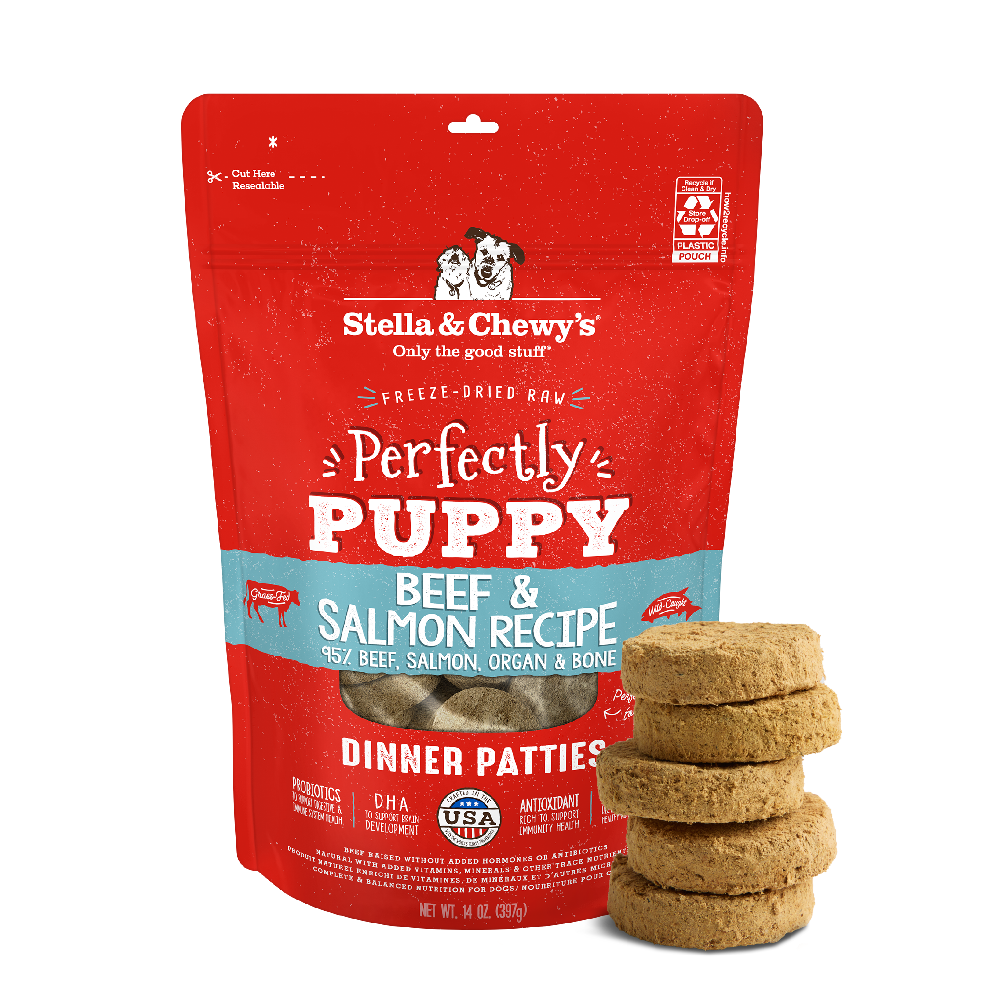 Beef & Salmon Puppy Patties