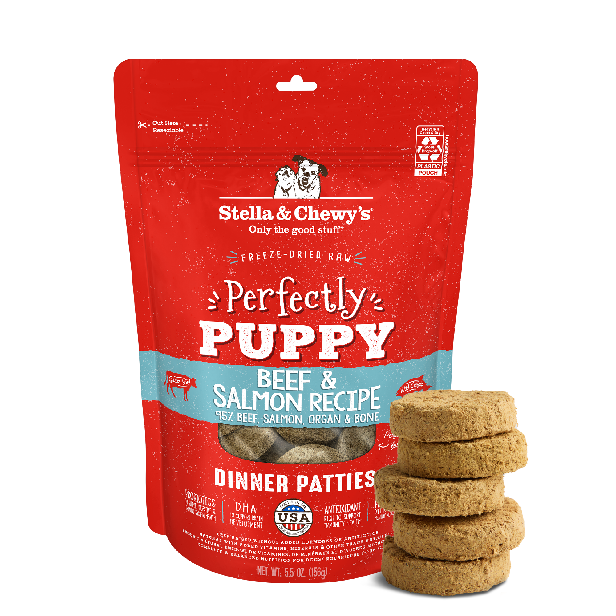 Beef & Salmon Puppy Patties