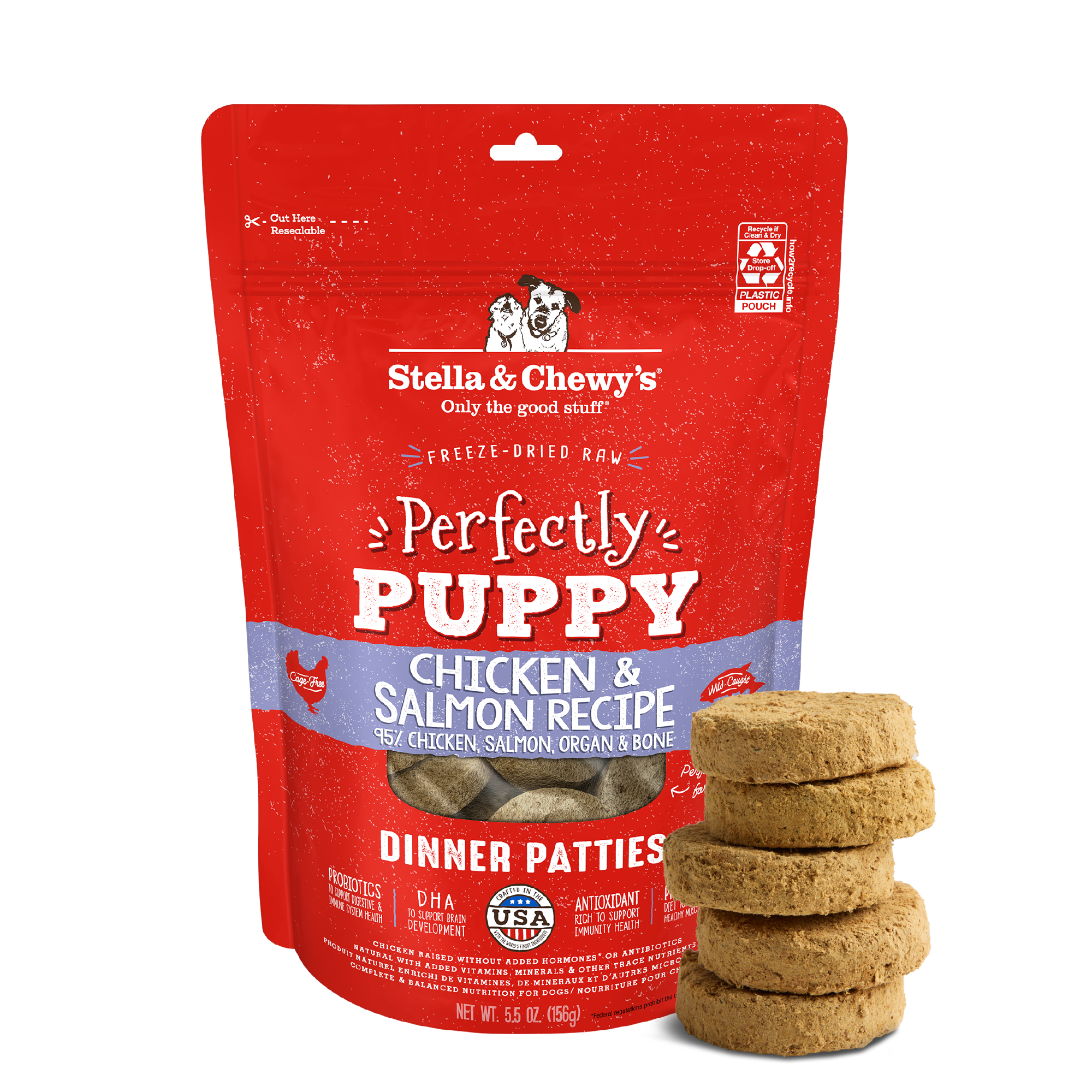 Chicken & Salmon Puppy Patties