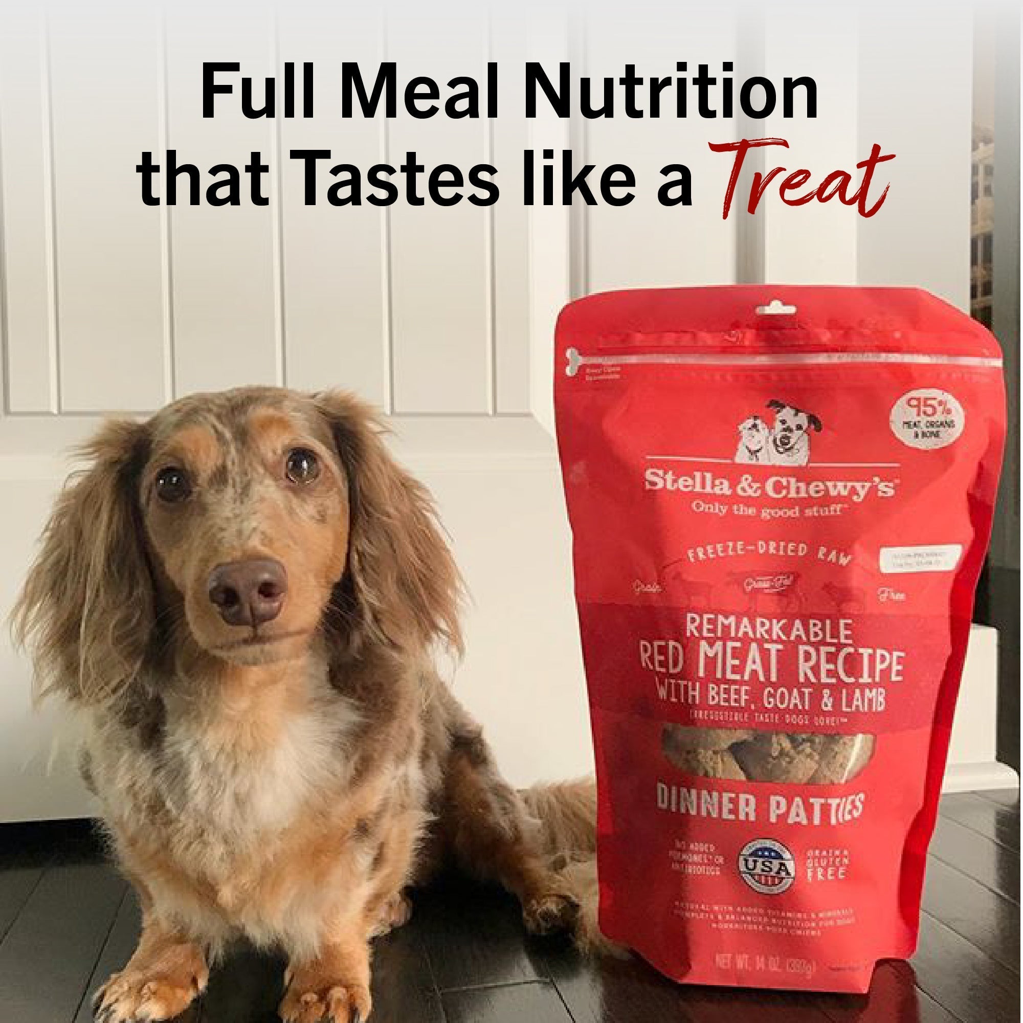 Remarkable Red Meat Freeze-Dried Raw Dinner Patties