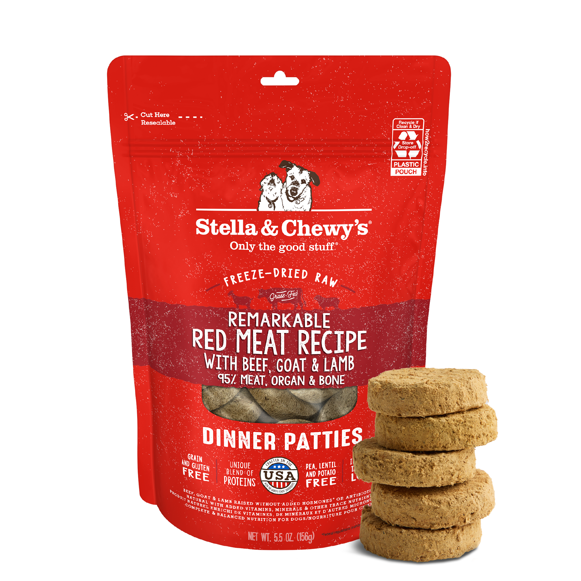 Remarkable Red Meat Freeze-Dried Raw Dinner Patties