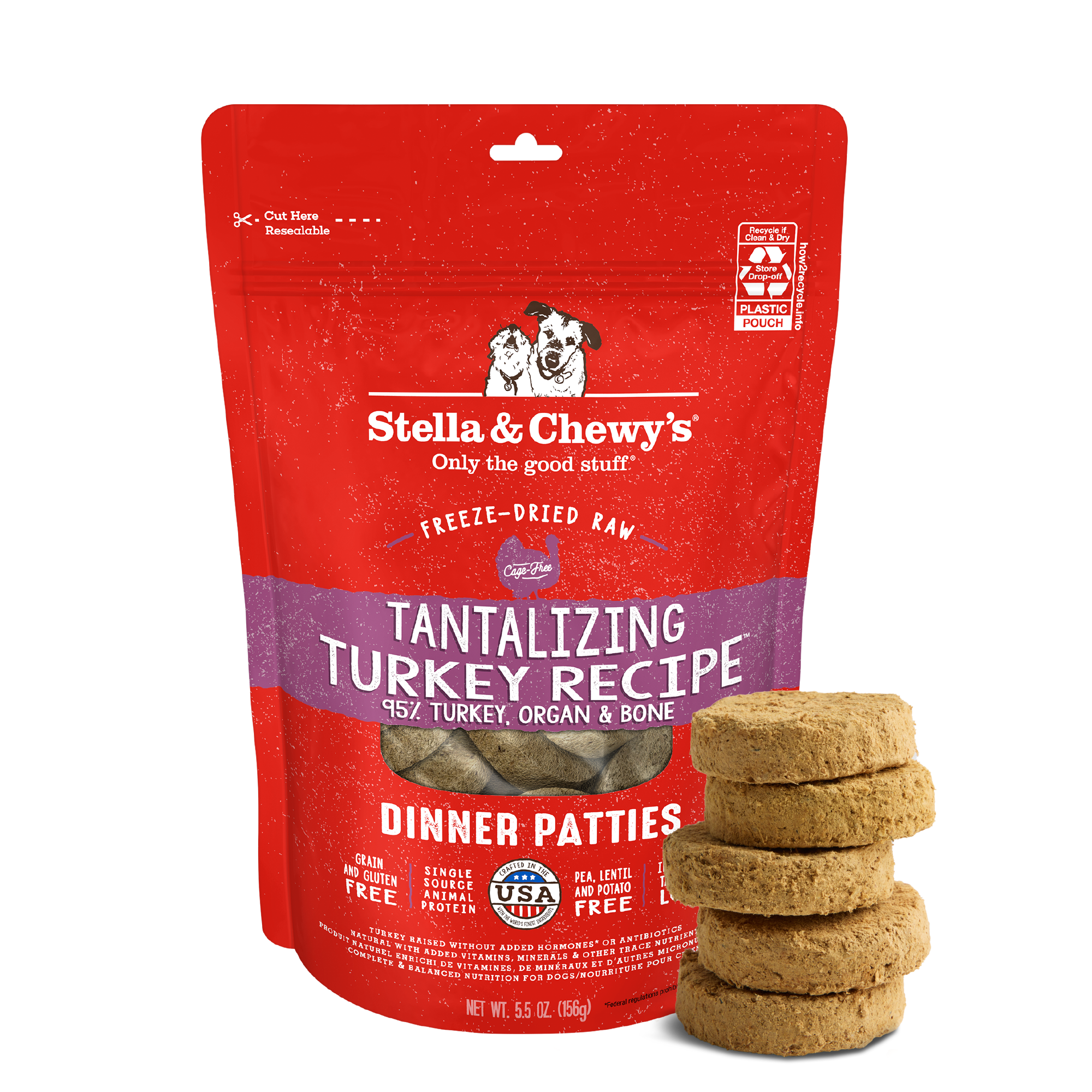 Tantalizing Turkey Freeze-Dried Raw Dinner Patties
