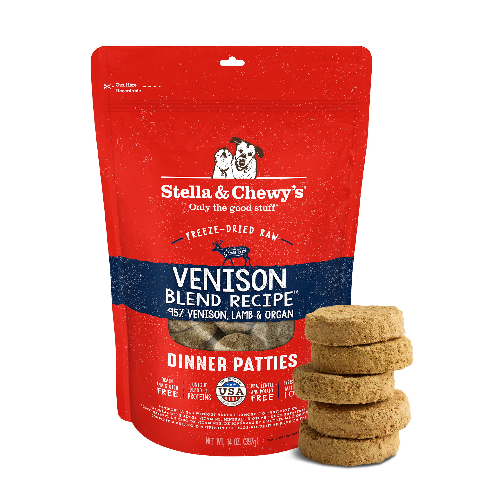 Venison Blend Freeze-Dried Raw Dinner Patties