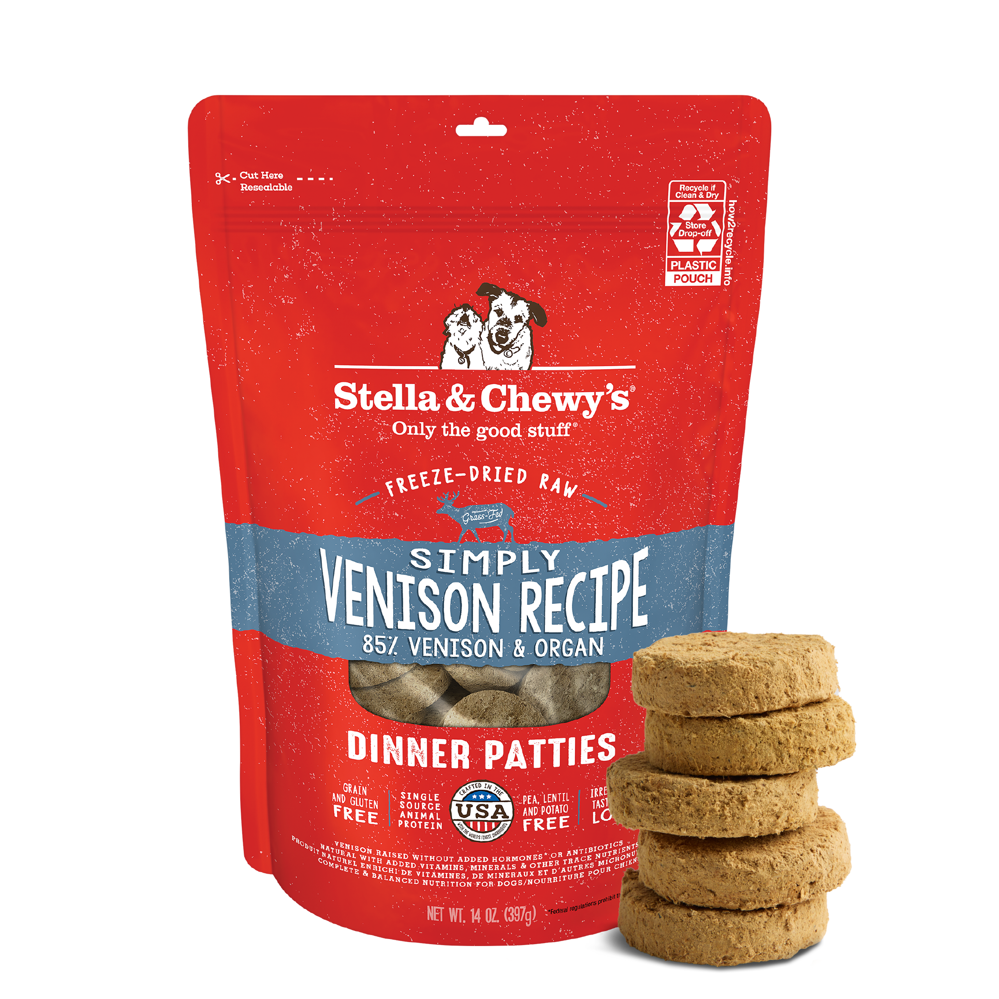 Simply Venison Freeze-Dried Raw Dinner Patties