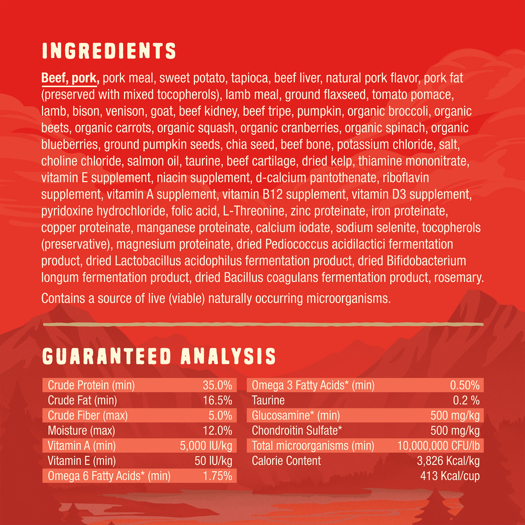 Wild Red Raw Coated Grain & Legume Free Red Meat Recipe
