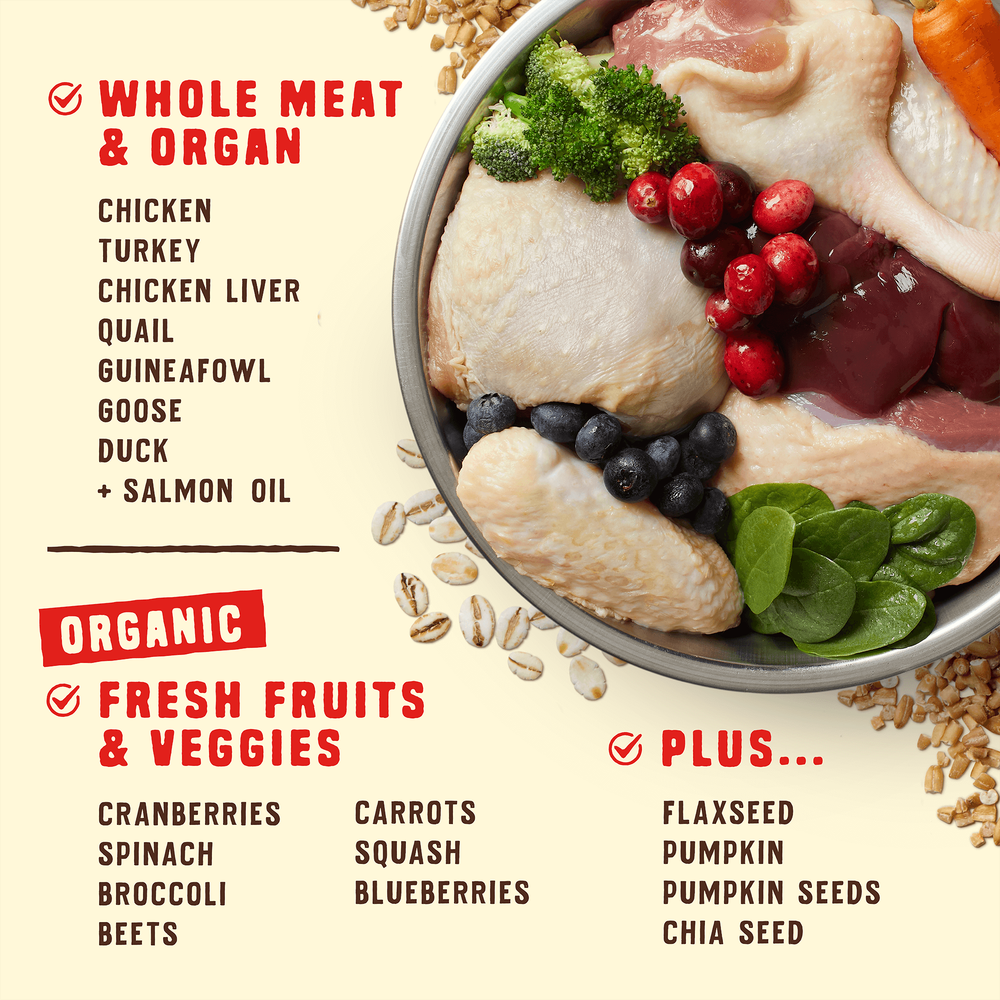 Wild Red Raw Coated Wholesome Grains Prairie Recipe