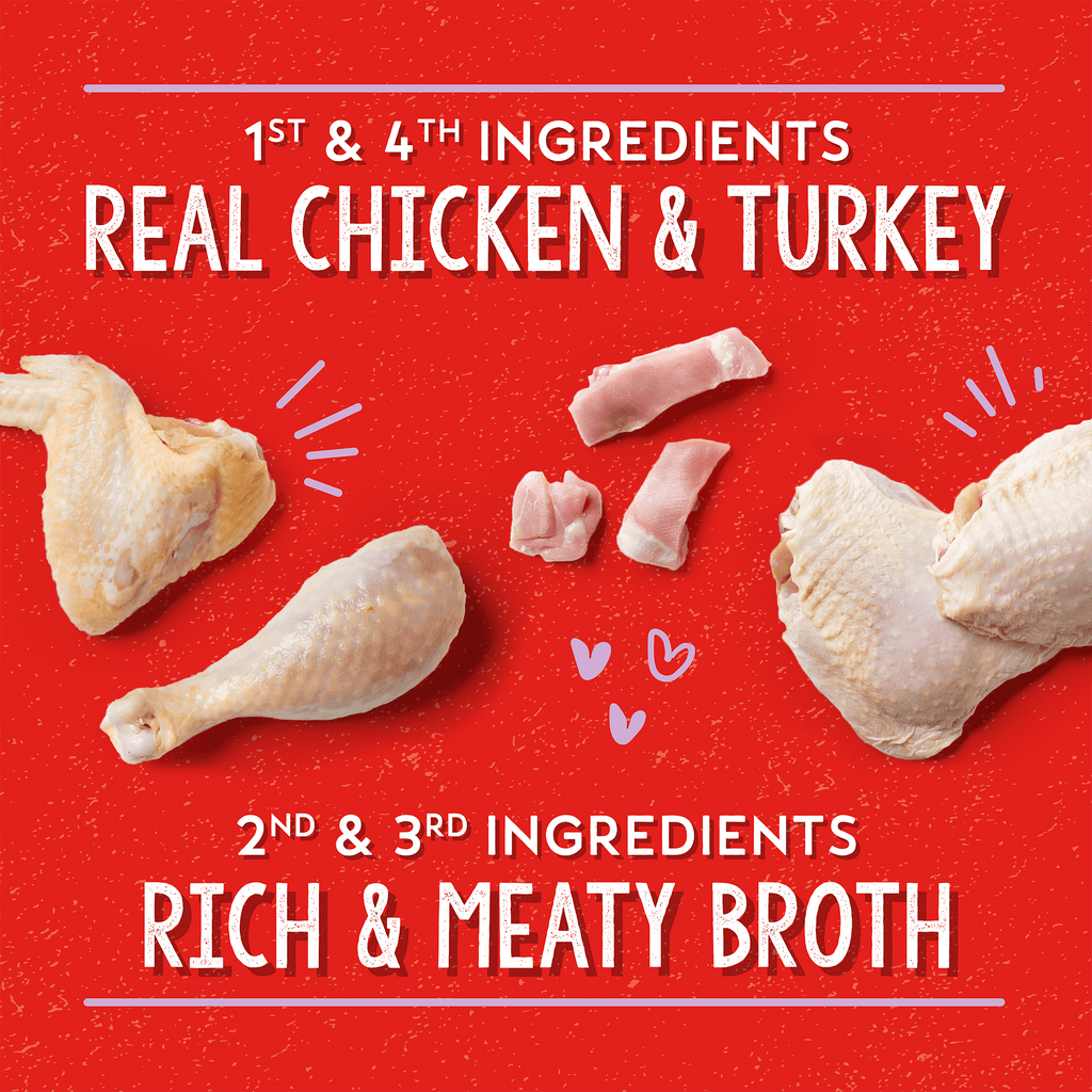 Lil' Bites Savory Stews Chicken & Turkey Dinner in Broth