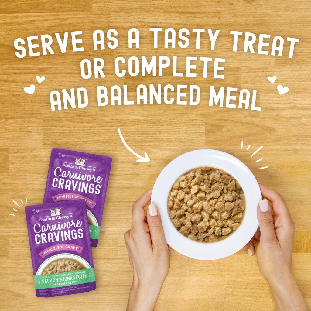 Carnivore Cravings Morsels'N'Gravy Salmon & Tuna Recipe