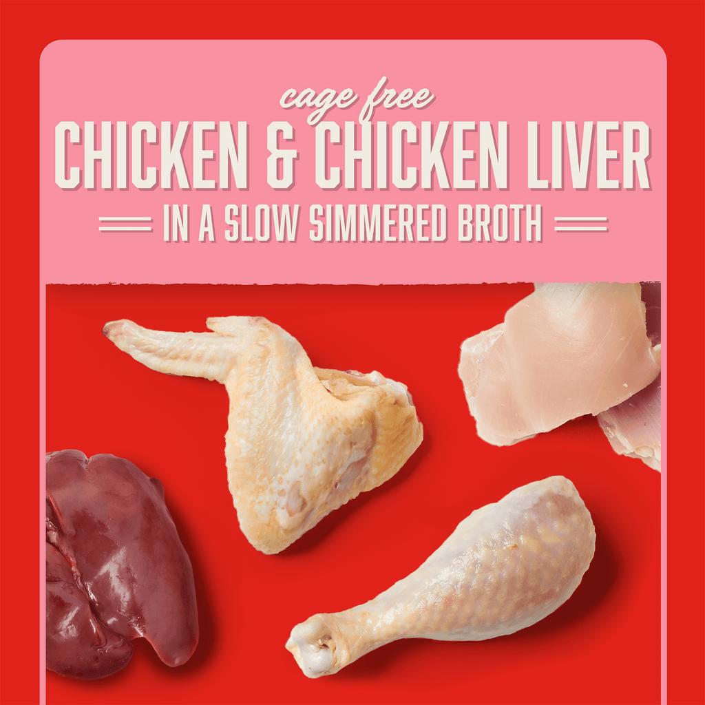Stella's Shredrs Chicken & Chicken Liver Recipe in Broth