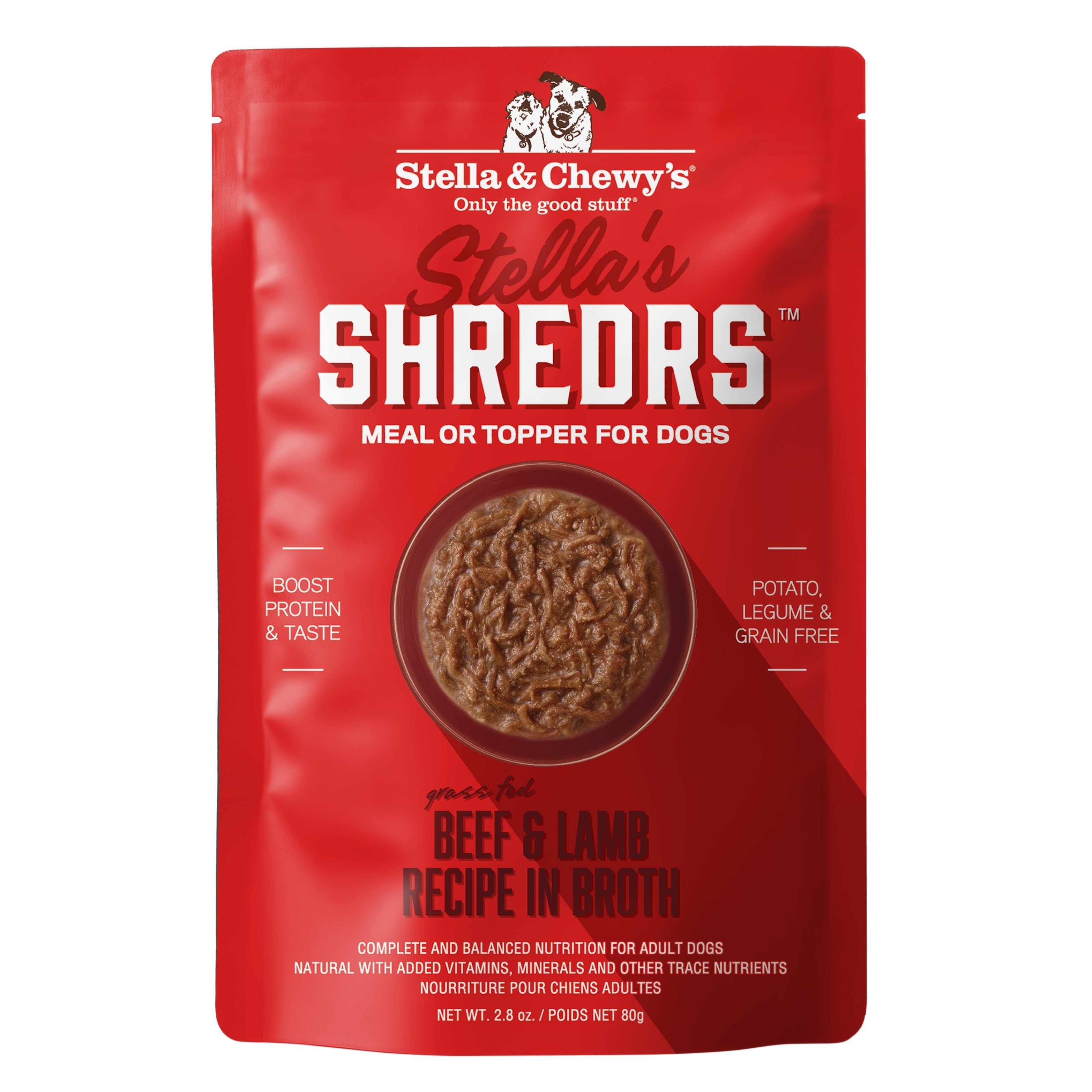 Stella's Shredrs Beef & Lamb Recipe in Broth