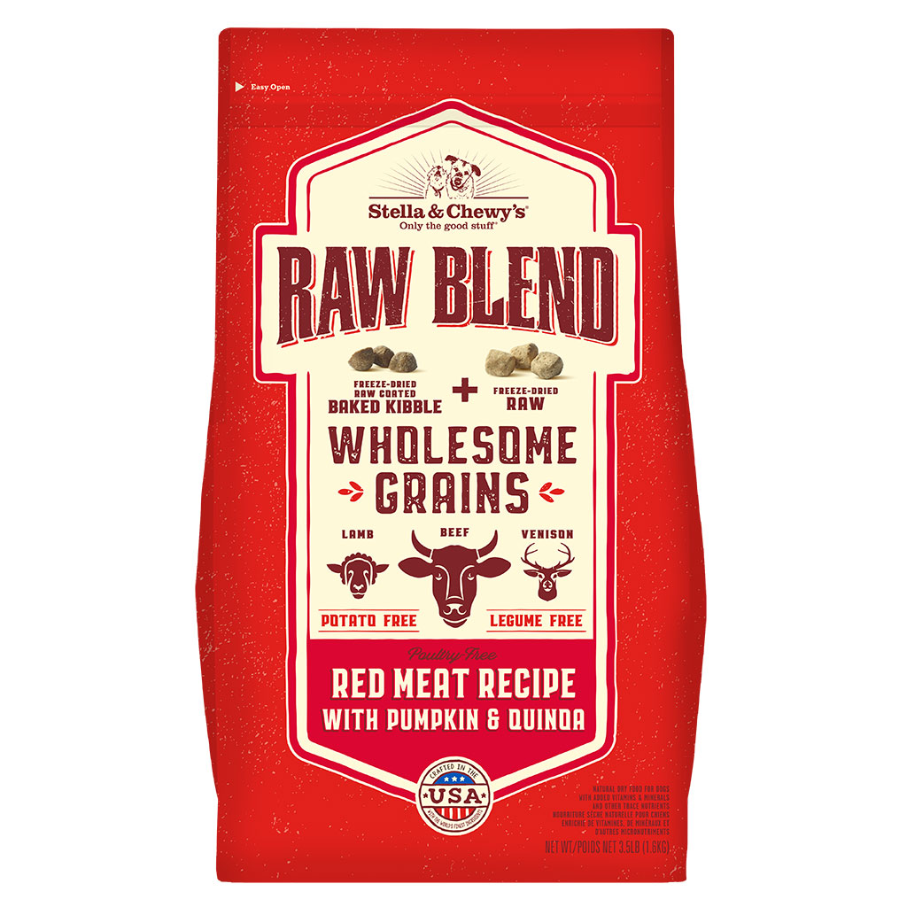 Red Meat Recipe with Pumpkin & Quinoa Raw Blend Baked Kibble with Grains