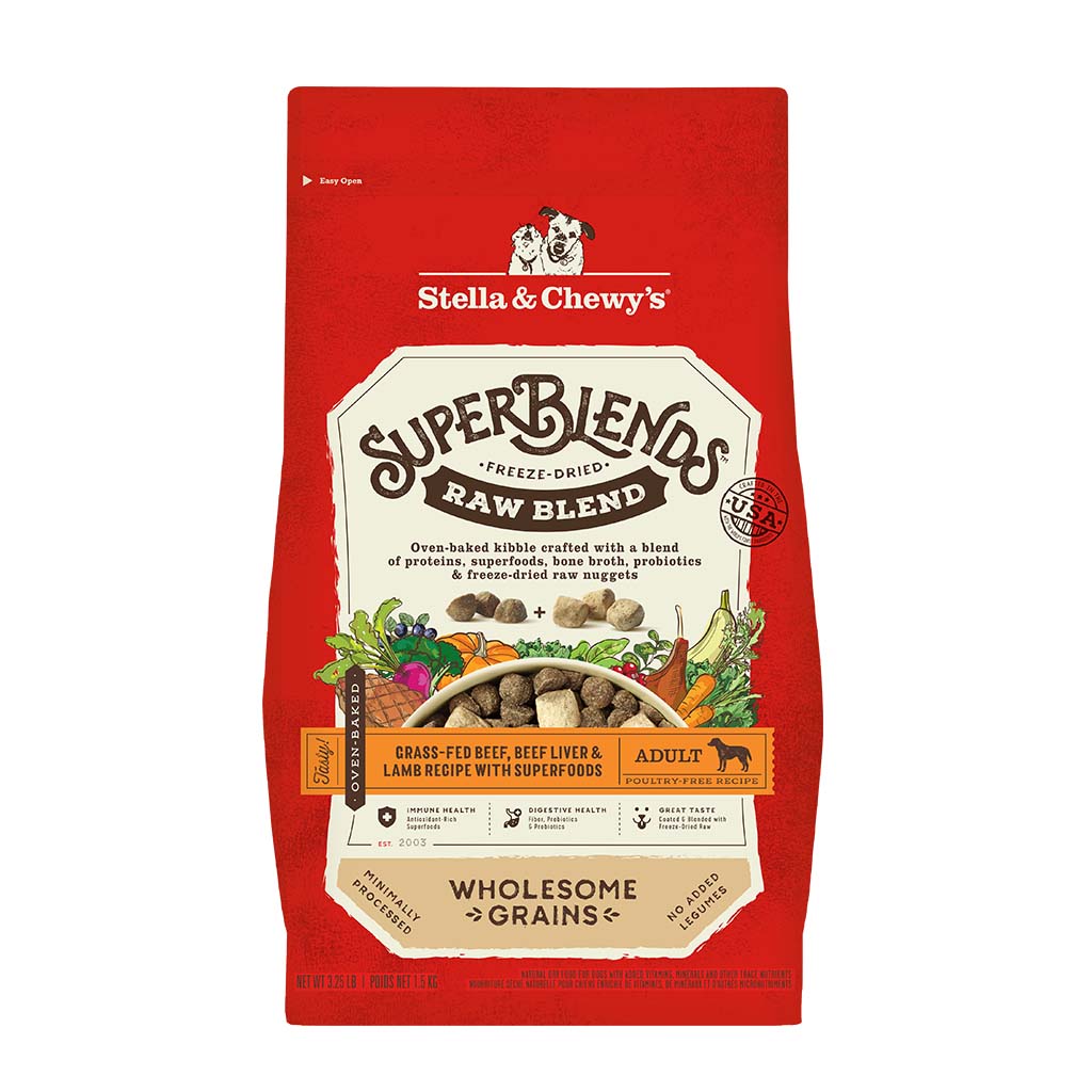 SuperBlends Raw Blend Beef, Beef Liver & Lamb Recipe + Superfoods