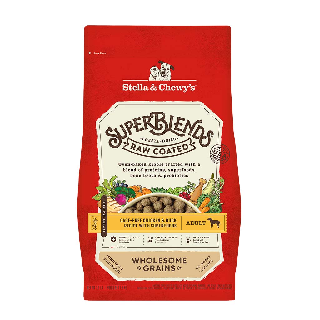 SuperBlends Raw Coated Chicken & Duck Recipe + Superfoods