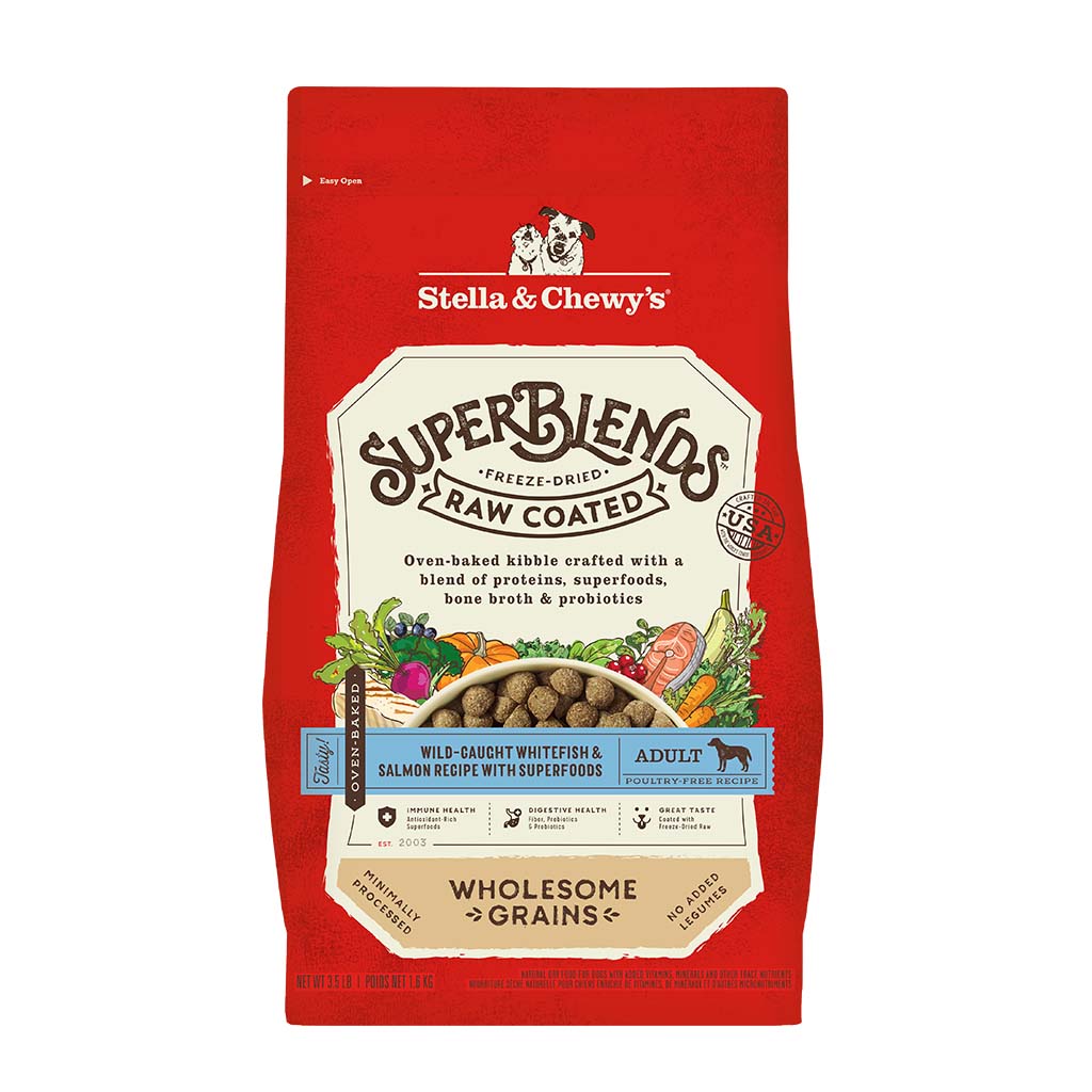 SuperBlends Raw Coated Whitefish & Salmon Recipe + Superfoods