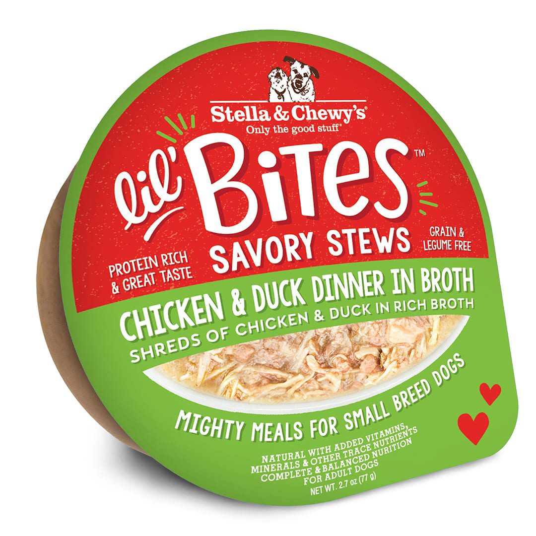 Lil' Bites Savory Stews Chicken & Duck Dinner in Broth